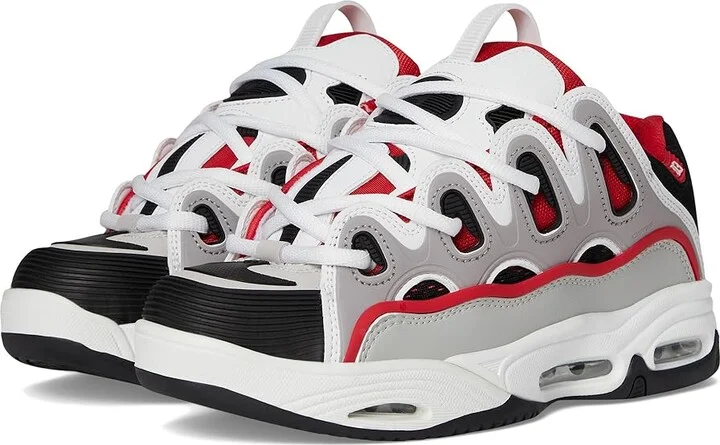 Osiris D3 2001 Men's Skate Shoes Red/White/Grey : 11 D - Medium, Textile
