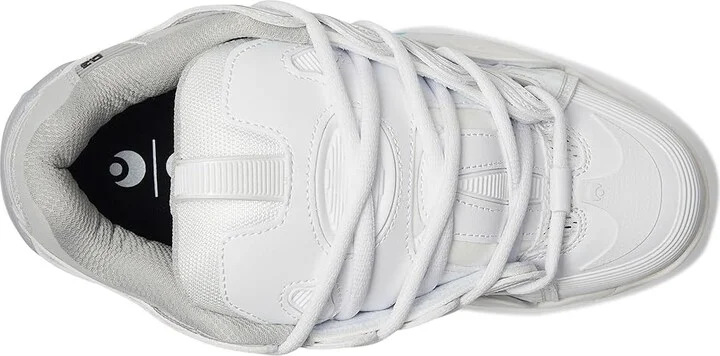 Osiris D3 2001 Men's Skate Shoes White/Grey/Baby Blue : 9 D - Medium, Textile - Image 2