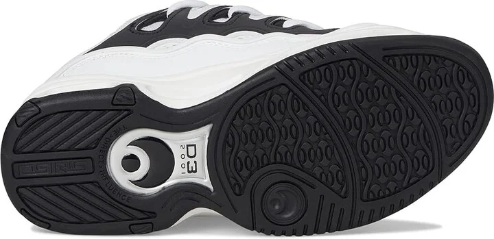 Osiris D3 2001 Men's Skate Shoes White/White/Black : 6.5 D - Medium, Textile - Image 3