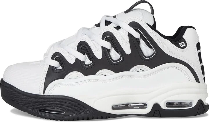 Osiris D3 2001 Men's Skate Shoes White/White/Black : 6.5 D - Medium, Textile - Image 6