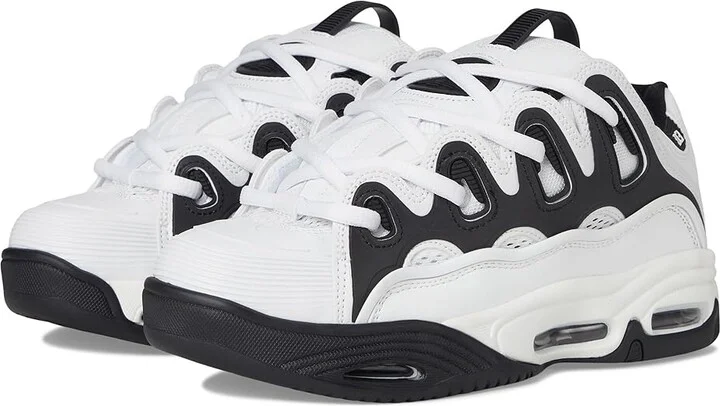 Osiris D3 2001 Men's Skate Shoes White/White/Black : 6.5 D - Medium, Textile