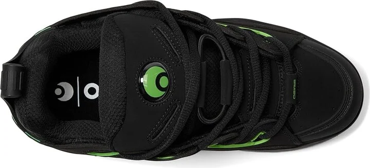 Osiris D3 E Men's Shoes Black/Charcoal/Green : 8.5 D - Medium, Leather/Rubber - Image 2