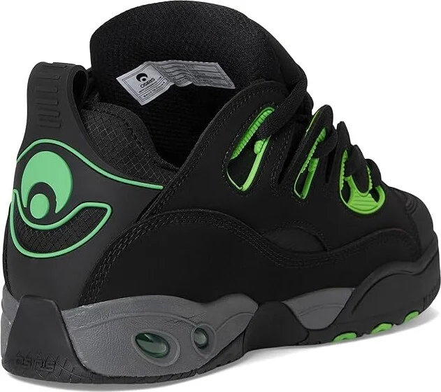 Osiris D3 E Men's Shoes Black/Charcoal/Green : 8.5 D - Medium, Leather/Rubber - Image 4
