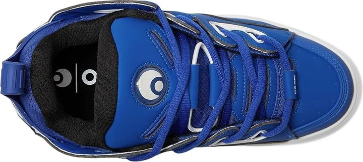 Osiris D3 E Men's Shoes Blue/White/Blue : 7.5 D - Medium, Leather/Rubber - Image 2