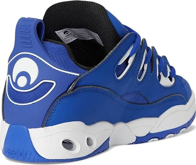 Osiris D3 E Men's Shoes Blue/White/Blue : 7.5 D - Medium, Leather/Rubber - Image 4