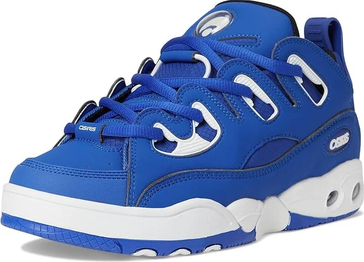Osiris D3 E Men's Shoes Blue/White/Blue : 7.5 D - Medium, Leather/Rubber - Image 5