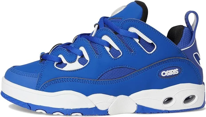 Osiris D3 E Men's Shoes Blue/White/Blue : 7.5 D - Medium, Leather/Rubber - Image 6