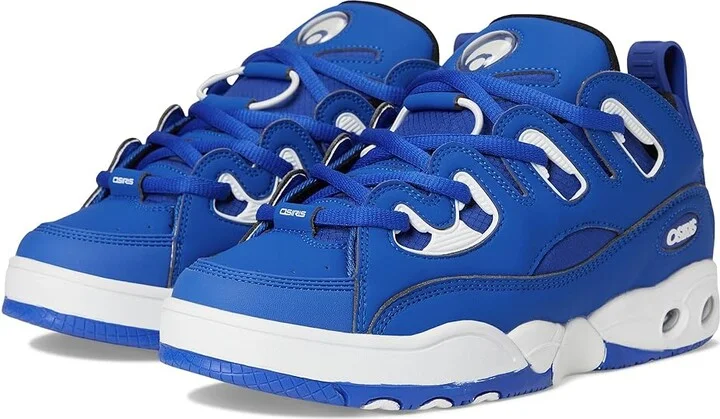 Osiris D3 E Men's Shoes Blue/White/Blue : 7.5 D - Medium, Leather/Rubber