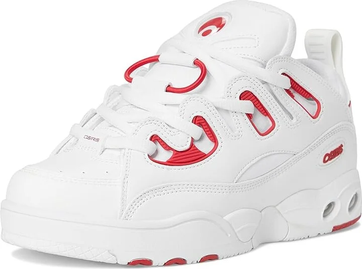 Osiris D3 E Men's Shoes White/Red/White : 12 D - Medium, Leather/Rubber - Image 5