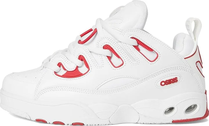 Osiris D3 E Men's Shoes White/Red/White : 12 D - Medium, Leather/Rubber - Image 6
