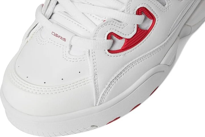 Osiris D3 E Men's Shoes White/Red/White : 12 D - Medium, Leather/Rubber - Image 7