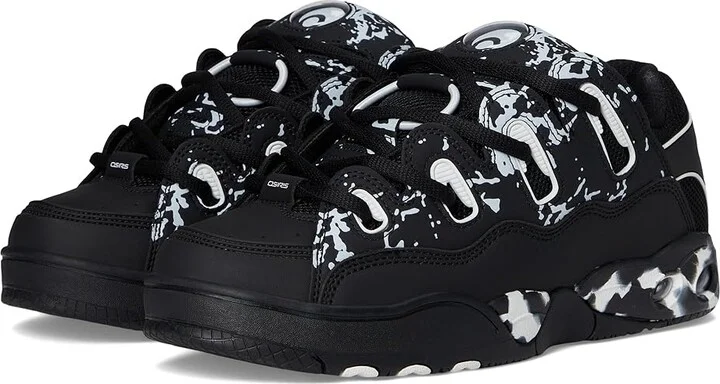 Osiris D3 OG Men's Shoes Black/White/Marble : 5.5 D - Medium, Synthetic