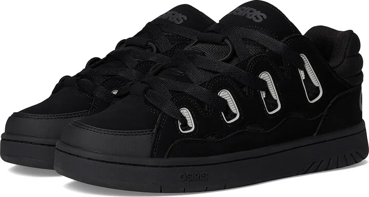 Osiris D3 S Men's Shoes Black/Grey/Black : 7.5 D - Medium, Faux Leather