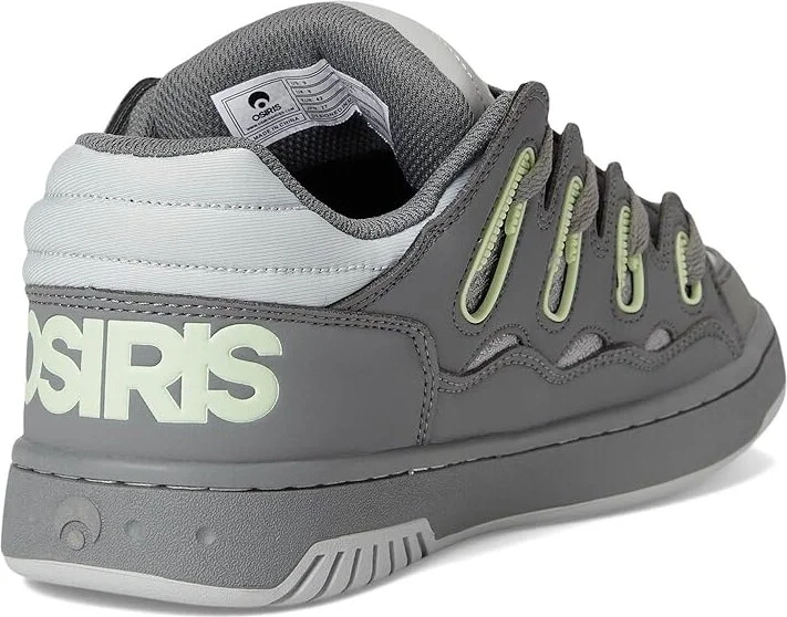 Osiris D3 S Men's Shoes Charcoal/Light Green/Grey : 11 D - Medium, Faux Leather - Image 4