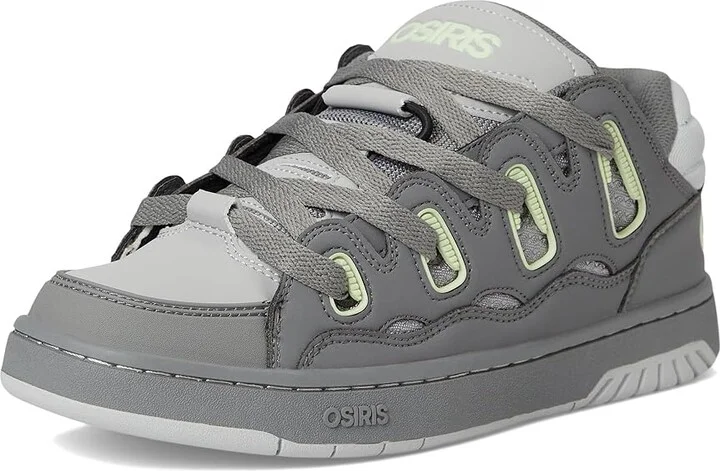 Osiris D3 S Men's Shoes Charcoal/Light Green/Grey : 11 D - Medium, Faux Leather - Image 5
