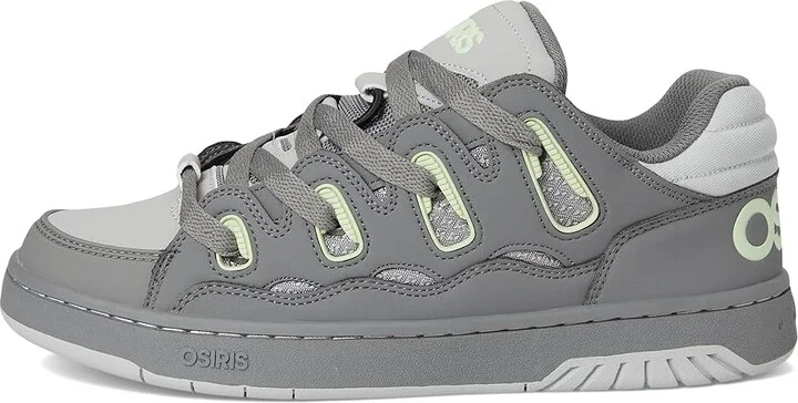 Osiris D3 S Men's Shoes Charcoal/Light Green/Grey : 11 D - Medium, Faux Leather - Image 6