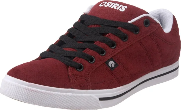 Burgundy/White/Black