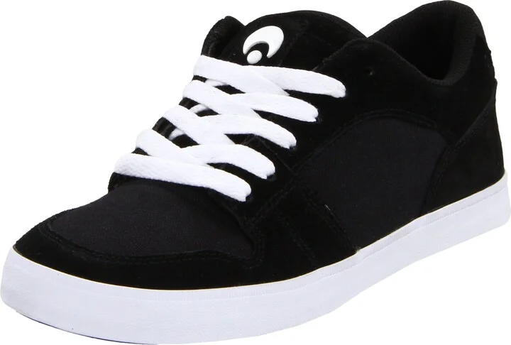 Black/Black/White Suede