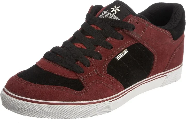 Burgandy/Black/White