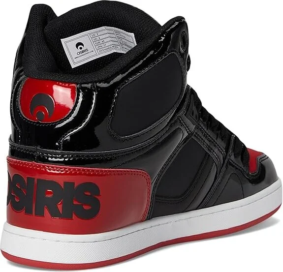 Osiris NYC 83 CLK Men's Shoes Black/Black/Red : 10.5 D - Medium, Faux Leather - Image 4