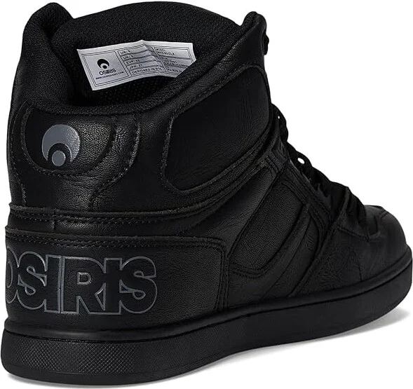 Osiris NYC 83 CLK Men's Shoes Black/Black/Wrinkle : 9 D - Medium, Faux Leather - Image 4