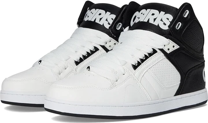 Osiris NYC 83 CLK Men's Shoes Black/White/White : 8 D - Medium, Faux Leather