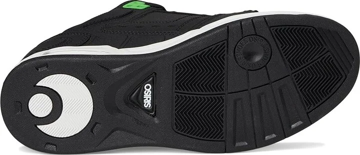 Osiris Peril Men's Skate Shoes Black/Black/Green : 9.5 D - Medium, Synthetic - Image 3
