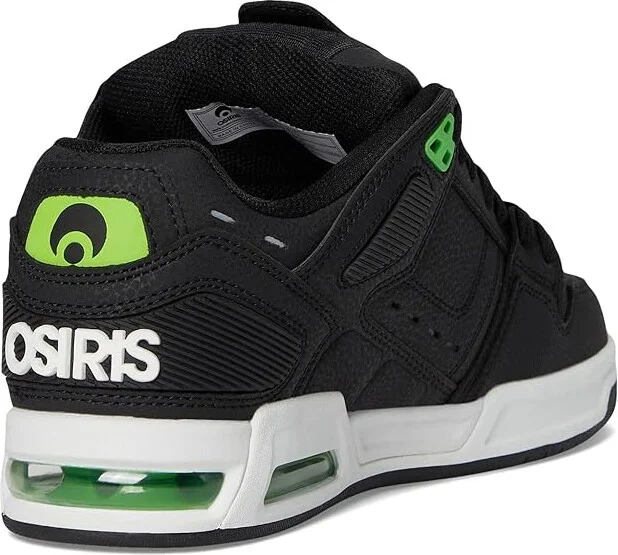 Osiris Peril Men's Skate Shoes Black/Black/Green : 9.5 D - Medium, Synthetic - Image 4