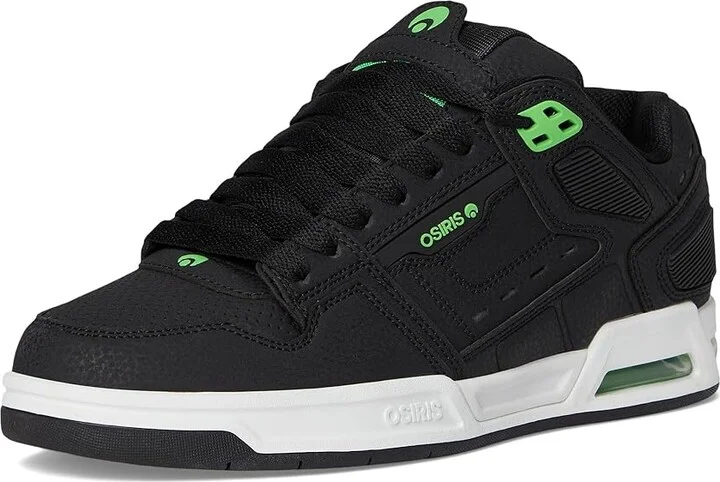 Osiris Peril Men's Skate Shoes Black/Black/Green : 9.5 D - Medium, Synthetic - Image 5