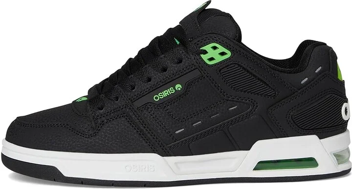 Osiris Peril Men's Skate Shoes Black/Black/Green : 9.5 D - Medium, Synthetic - Image 6