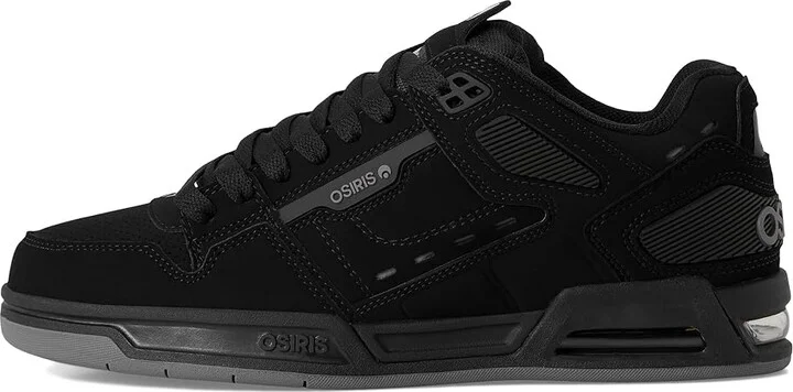 Osiris Peril Men's Skate Shoes Black/Black/Grey : 10 D - Medium, Synthetic - Image 6