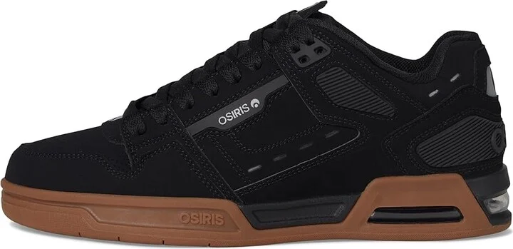 Osiris Peril Men's Skate Shoes Black/Black/Gum : 8.5 D - Medium, Synthetic - Image 6