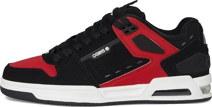 Osiris Peril Men's Skate Shoes Black/White/Red : 6 D - Medium, Synthetic - Image 6