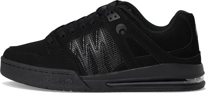 Osiris Pixel Men's Skate Shoes Black/Black/Black : 9.5 D - Medium, Leather - Image 6