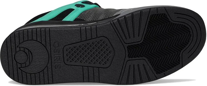 Osiris Pixel Men's Skate Shoes Black/Charcoal/Green Glow : 6 D - Medium, Leather - Image 3