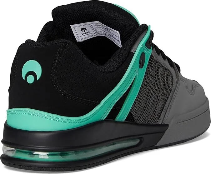 Osiris Pixel Men's Skate Shoes Black/Charcoal/Green Glow : 6 D - Medium, Leather - Image 4