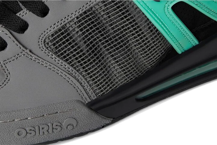 Osiris Pixel Men's Skate Shoes Black/Charcoal/Green Glow : 6 D - Medium, Leather - Image 7