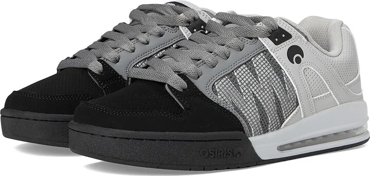 Osiris Pixel Men's Skate Shoes Black/Charcoal/Grey 1 : 6.5 D - Medium, Leather