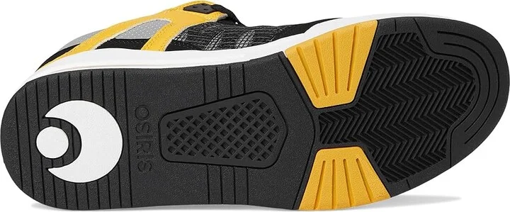 Osiris Pixel Men's Skate Shoes Black/Charcoal/Yellow : 8 D - Medium, Leather - Image 3