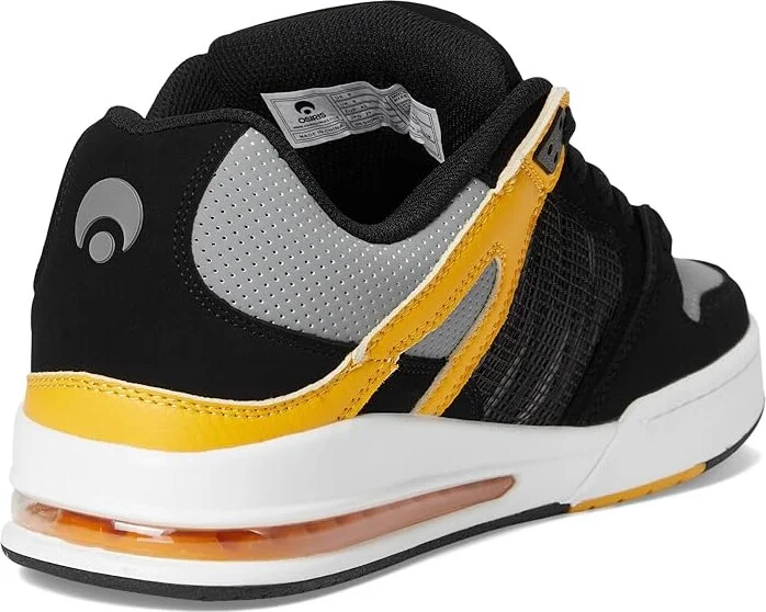 Osiris Pixel Men's Skate Shoes Black/Charcoal/Yellow : 8 D - Medium, Leather - Image 4