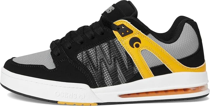 Osiris Pixel Men's Skate Shoes Black/Charcoal/Yellow : 8 D - Medium, Leather - Image 6