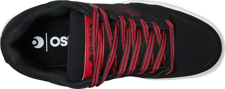 Osiris Pixel Men's Skate Shoes Black/White/Red 1 : 9 D - Medium, Leather - Image 2