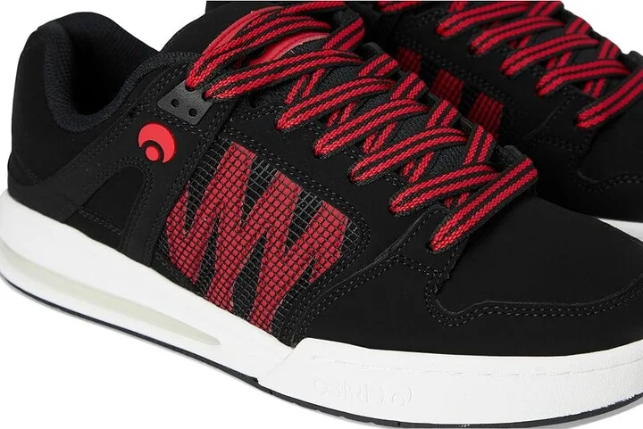 Osiris Pixel Men's Skate Shoes Black/White/Red 1 : 9 D - Medium, Leather - Image 7