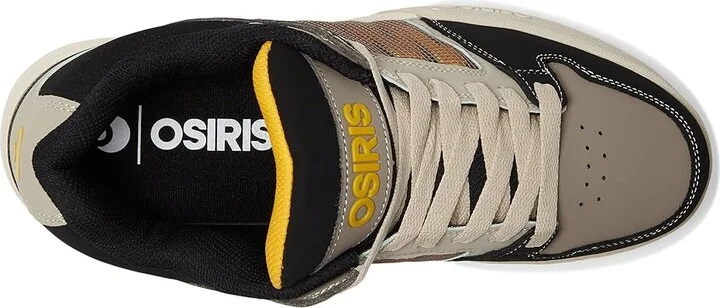 Osiris Pixel Men's Skate Shoes Black/Yellow/Grey : 9 D - Medium, Leather - Image 2