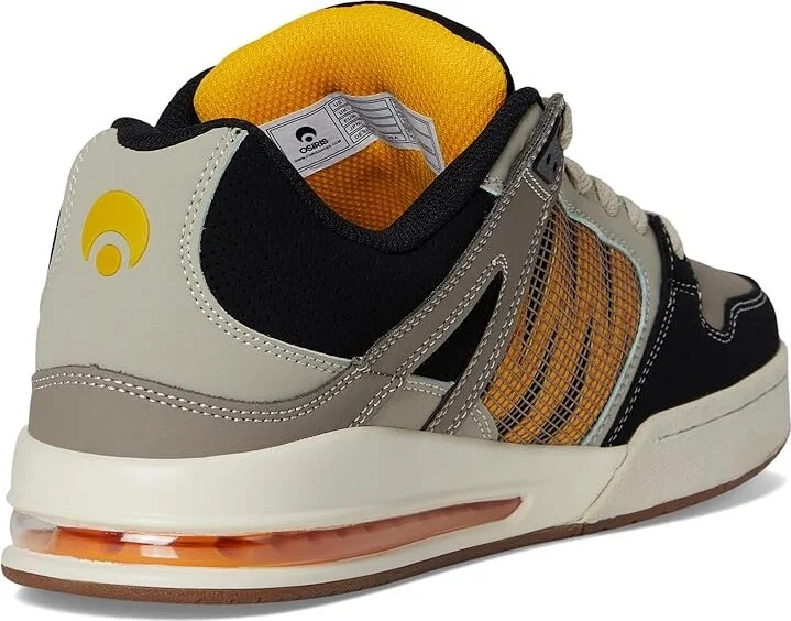 Osiris Pixel Men's Skate Shoes Black/Yellow/Grey : 9 D - Medium, Leather - Image 4