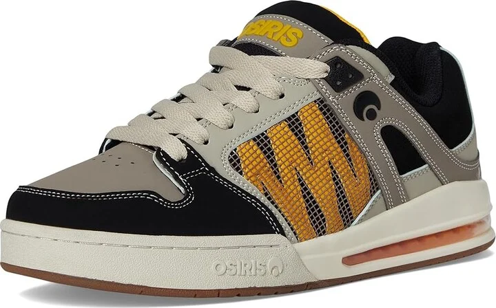 Osiris Pixel Men's Skate Shoes Black/Yellow/Grey : 9 D - Medium, Leather - Image 5