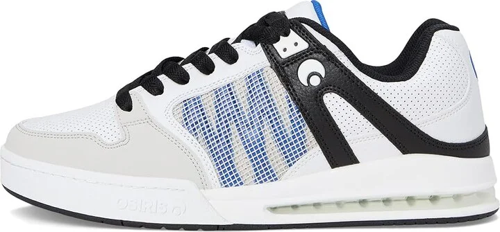 Osiris Pixel Men's Skate Shoes White/Black/Blue : 8 D - Medium, Leather - Image 6