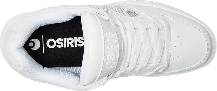 Osiris Pixel Men's Skate Shoes White/Grey/Gum : 10.5 D - Medium, Leather - Image 2