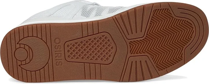 Osiris Pixel Men's Skate Shoes White/Grey/Gum : 10.5 D - Medium, Leather - Image 3