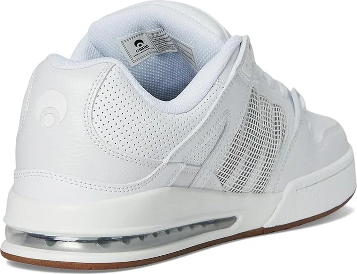 Osiris Pixel Men's Skate Shoes White/Grey/Gum : 10.5 D - Medium, Leather - Image 4